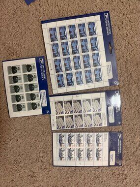 50 sealed stamps - naval academy, honorable service, Berlin airlift, ben Davis